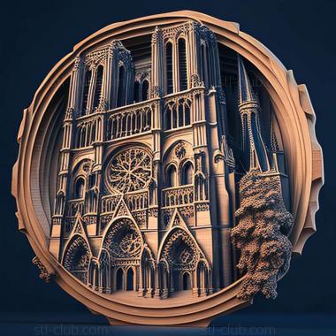 3D model notre dame (STL)